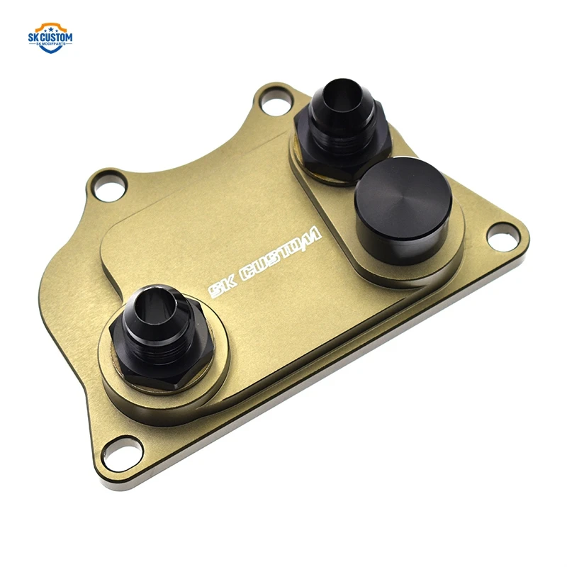 Produttore PERSONALIZZATO EA888 Gen2 Kit radiatore olio motore con kit radiatore di raffreddamento piastra sandwich filtro olio