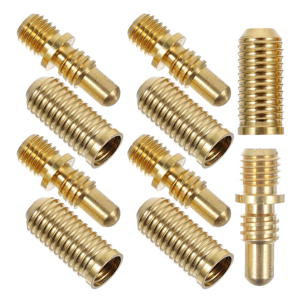 

Набор из 5 комплектов винтов для соединения кия, медные латунные адаптеры-винты для удлинителя бильярдного кия, удобный захват, надежное крепление