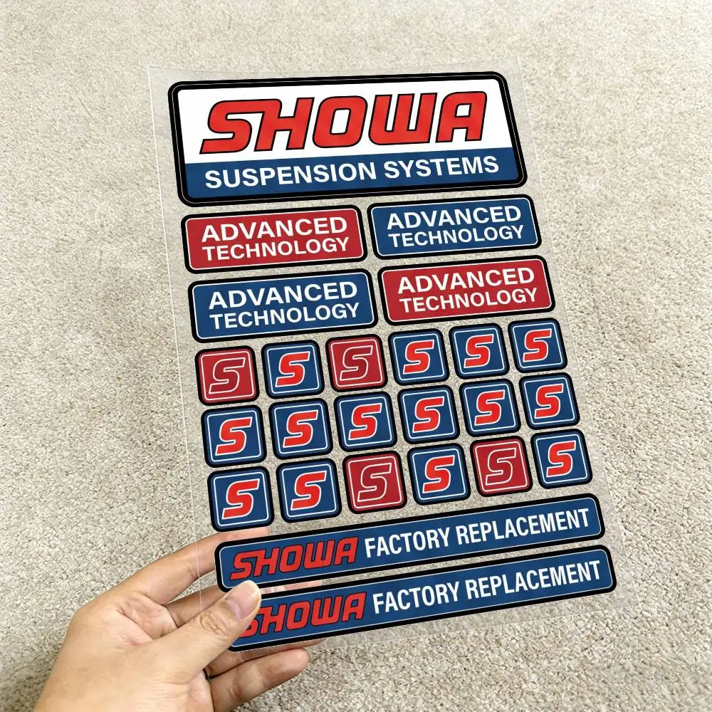 FOR S-SHOWA-A Universal Waterproof Reflective Decorative Decals Scratch Hide For Car Motorcycle Helmet Fridge - view 4