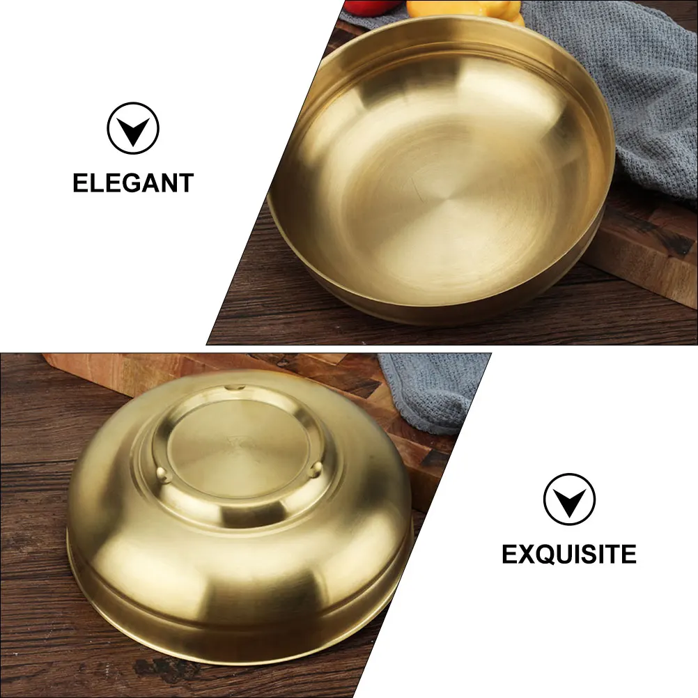 

Stainless Steel Ramen Bowl Multi purpose Easy Clean Simple Design Food Storage Photo Prop Best Gift Family Friends Soup Noodle