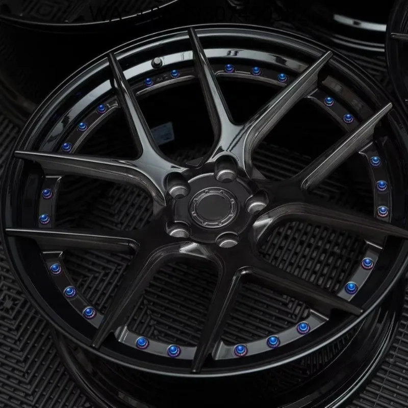 18-23 Inch 2-Piece Polished Racing Forged Wheels Multi PCD 35mm ET High Performance Aftermarket Sport Car Rims