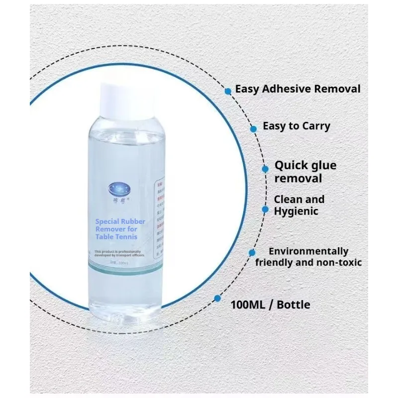 

Table Tennis Racket Rubber Glue Remover Special Easy To Use Adhesive Remover Ping-pong Rubber Glue Cleaning Solution 100ml