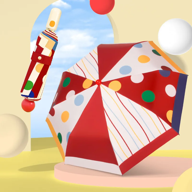 

Зонт двойного назначения для солнечной и дождливой погоды, складной солнцезащитный зонт с защитой от ультрафиолета, женский зонт-парасоль