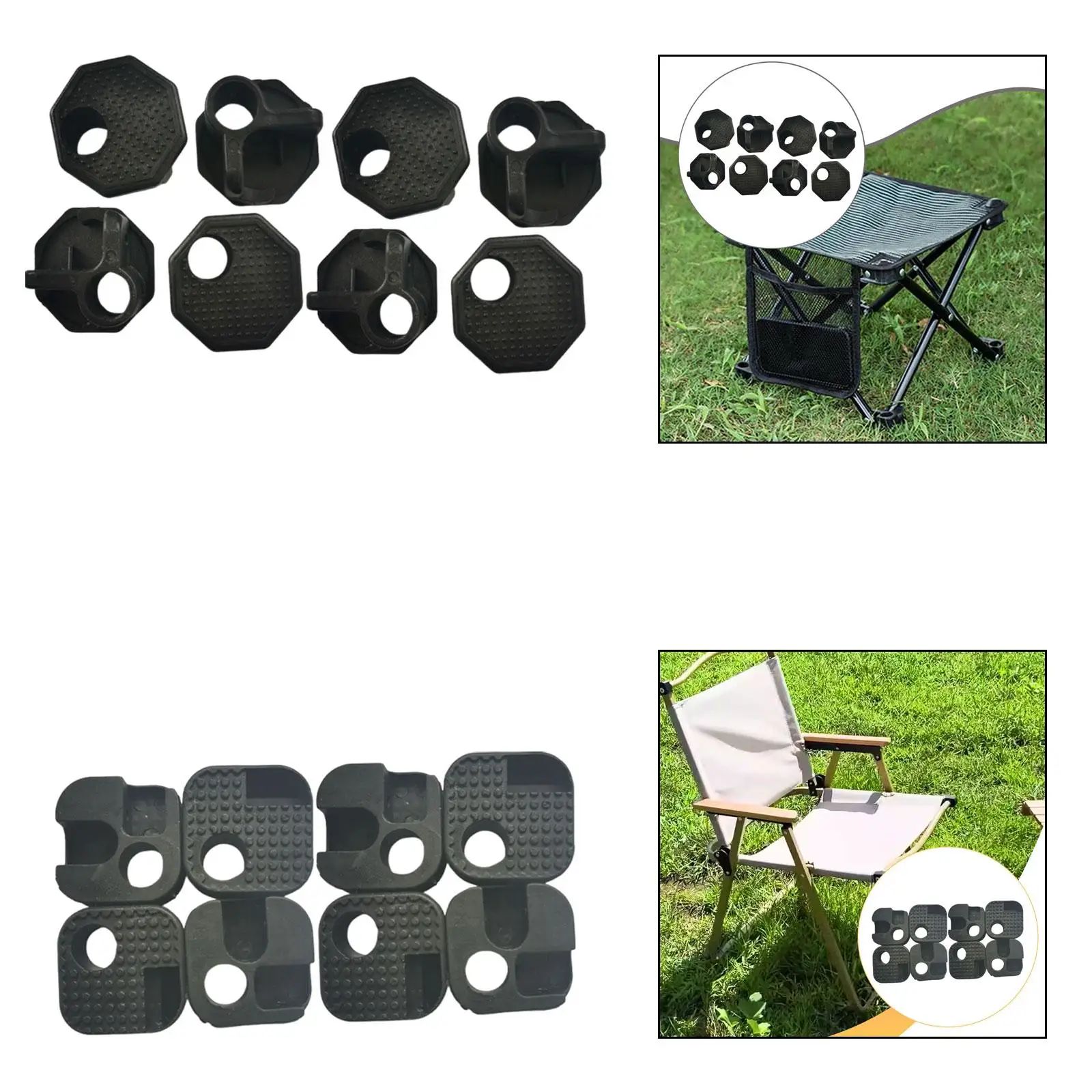 8x Camping Chair Connector Wear Resistant Heavy Duty,Portable Repair Kit Accessories,Attachment for Stool Backpacking Outdoor