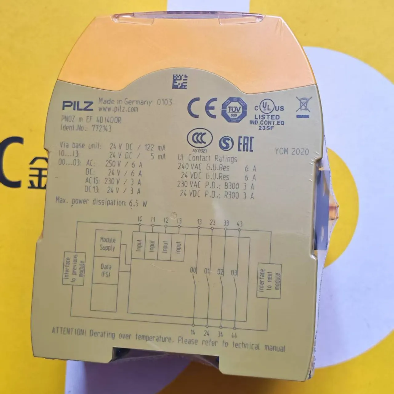 Pilz safety relay module 772143