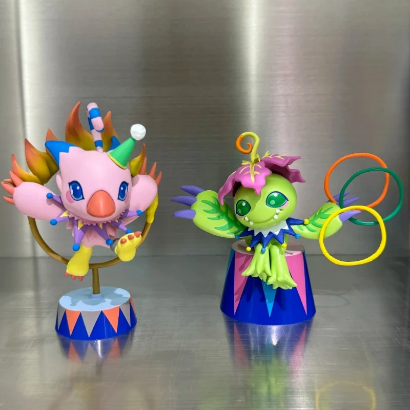 Bandai digimon aventura circo série surpresa caixa cega anime figura modelo estatueta ornamentos de mesa bonecas brinquedo presente na moda