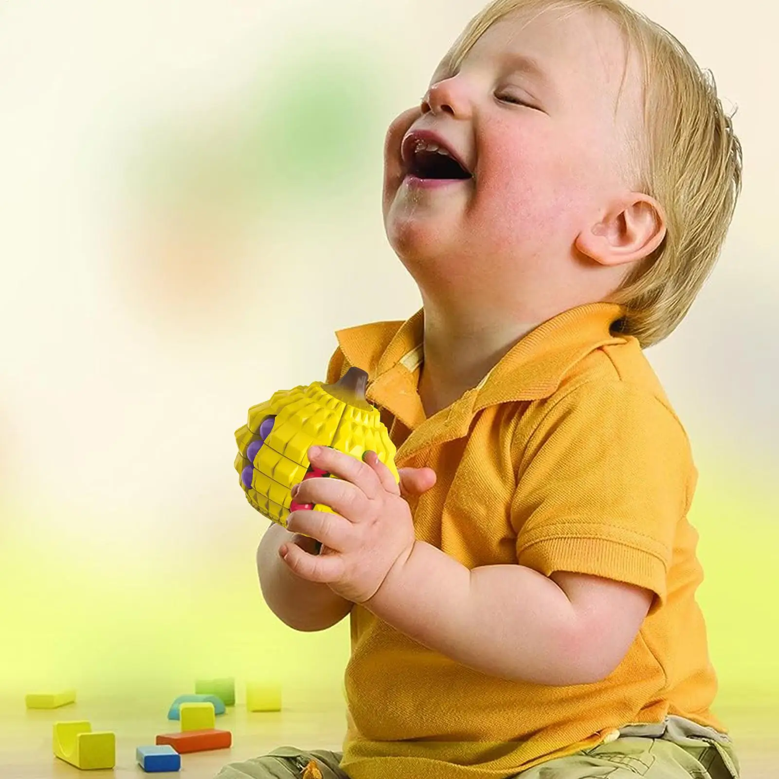 Fidget Puzzle Adults Durian Shape Rotating Bean Cube Game Entertainment Calming Gadget For Child Youth Men Women Family