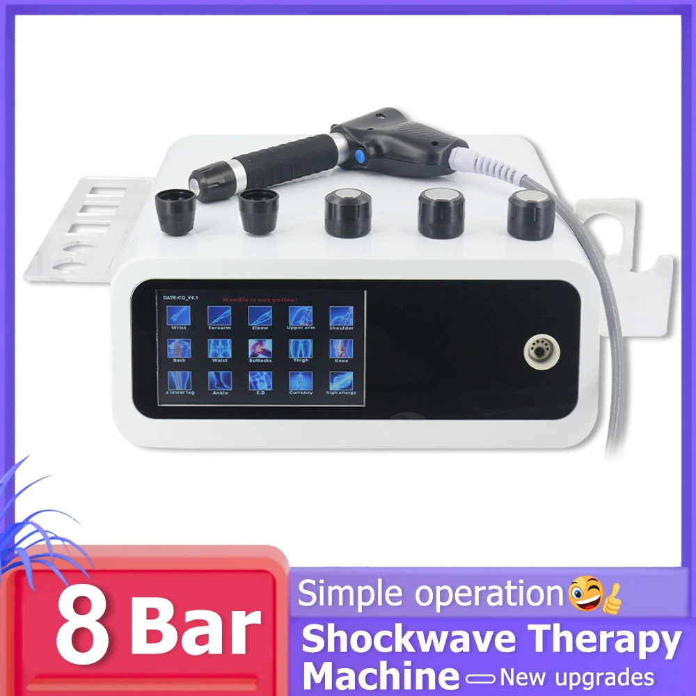 

2024 Pneumatic Shockwave Therapy Machine For Waist Pain Relief ED Treatment Professional Shock Wave Relax Massager