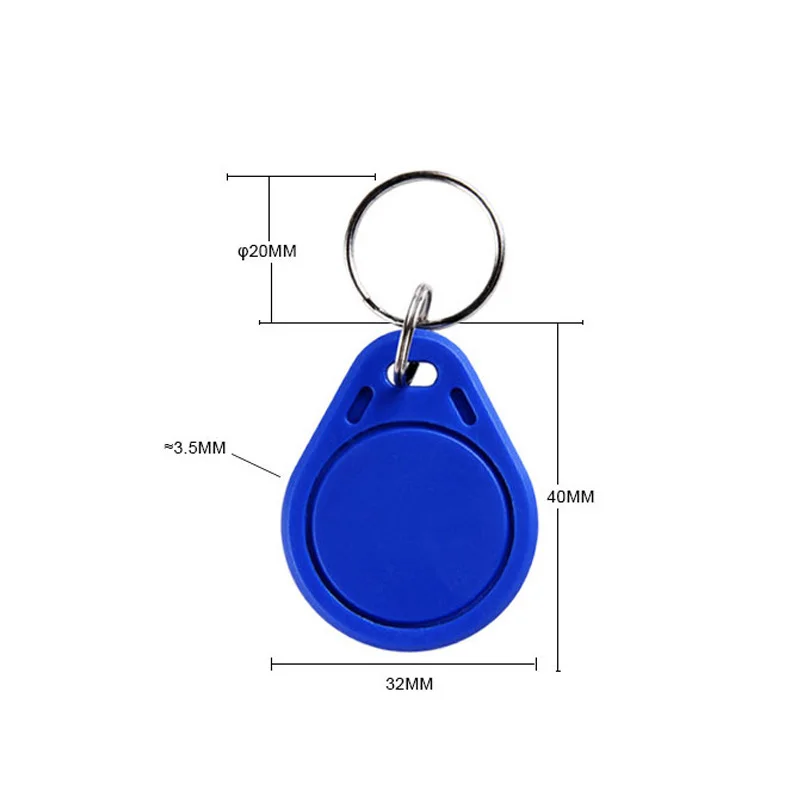 10PCS RFID 13.56MHZ UID Copyable Token Keychain Attendance Management Changes clone keychain tag Mif 1K S50 Writable