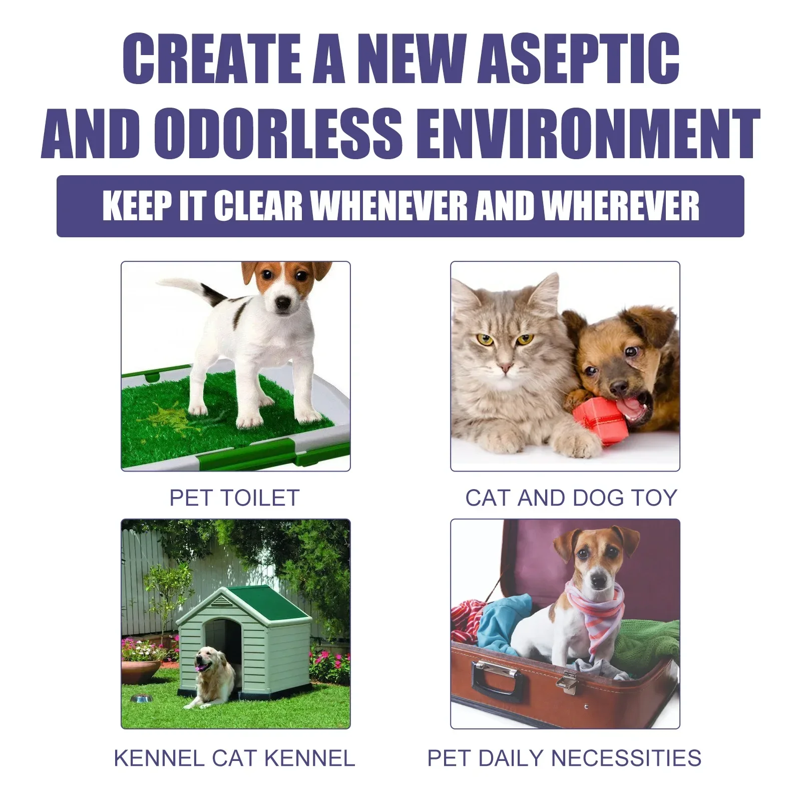 Pet Deodorant Natural Plant Formula Liquid Perfume Spray Dog Cat Odors Removal Lasting Clean Refreshing Fragrance Pet Deodorizer