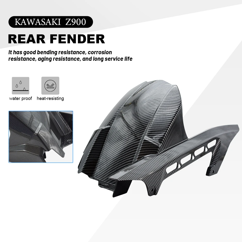 

For Kawasaki Z900 Z 900 Z900RS 2017-2023 Rear Fender Mudguard Motorcycle Hugger Flap Splash Guard Mudflap Accessories Carbon