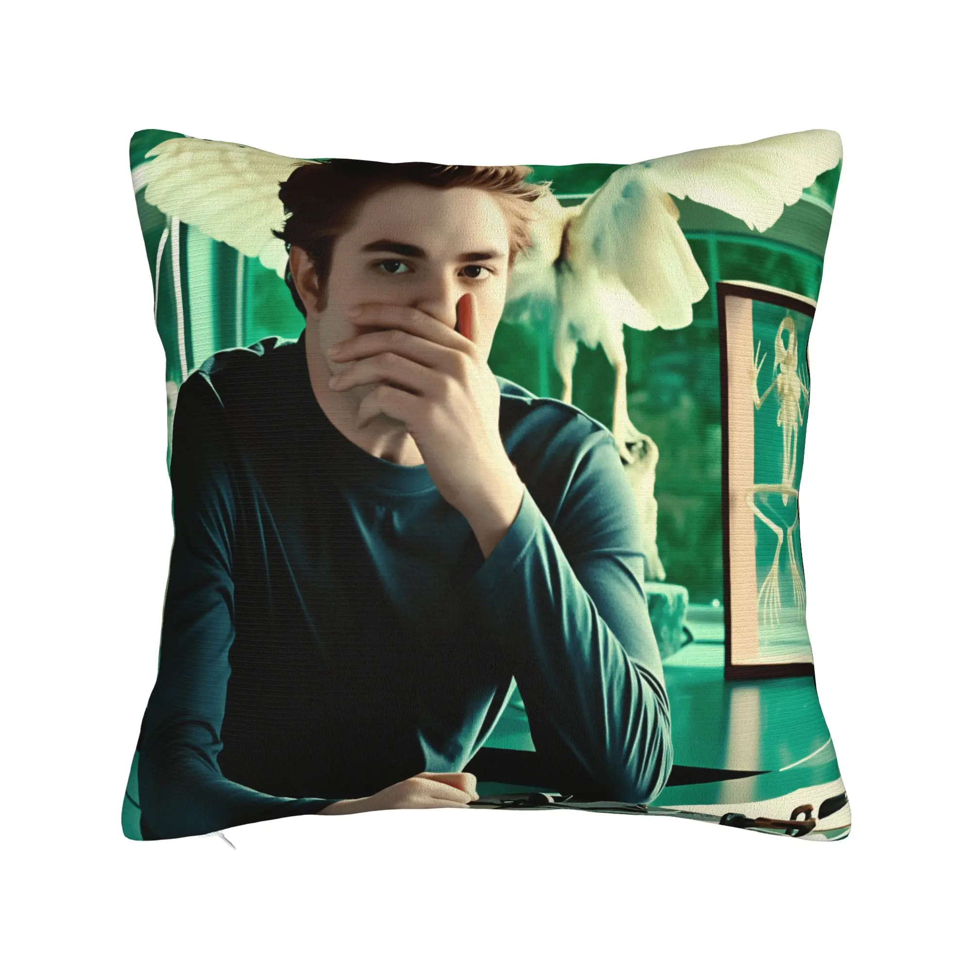 Pillow Cover Edward Cullen  Cute Funny Pillow Case For Living Room Bed Chair Pillowcases
