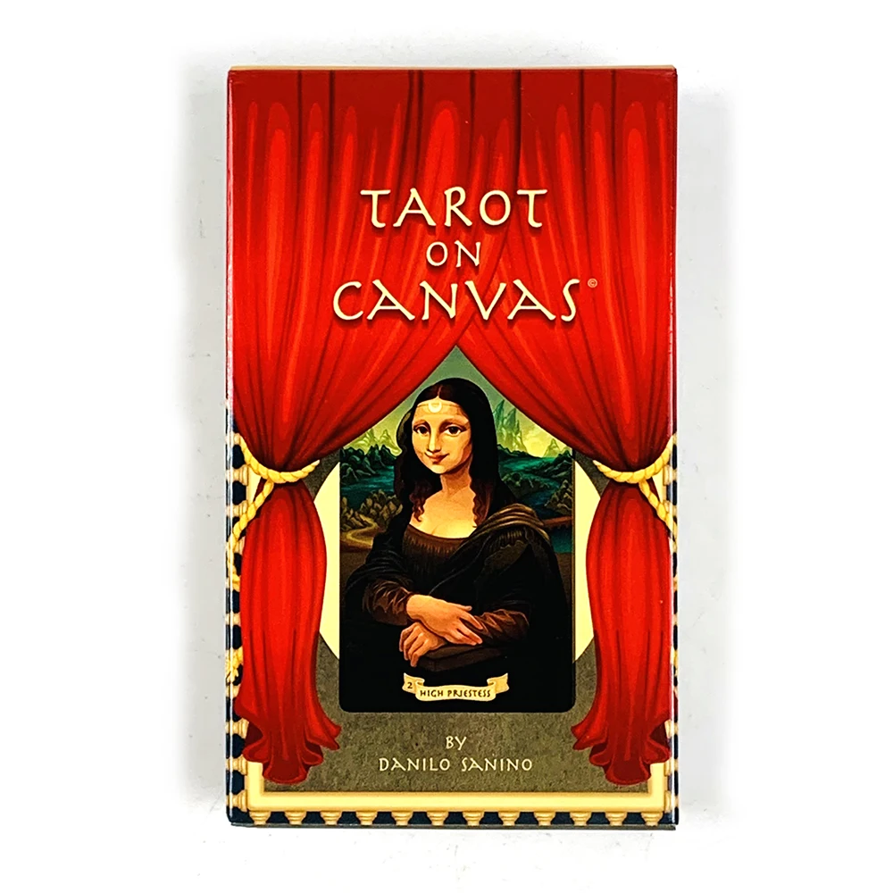 Tarot On Canvas Card Game 78 Classic Renaissance Masterpiece Oil Painting Tarot Deck Fate Divination Tarot Cards For Collectors