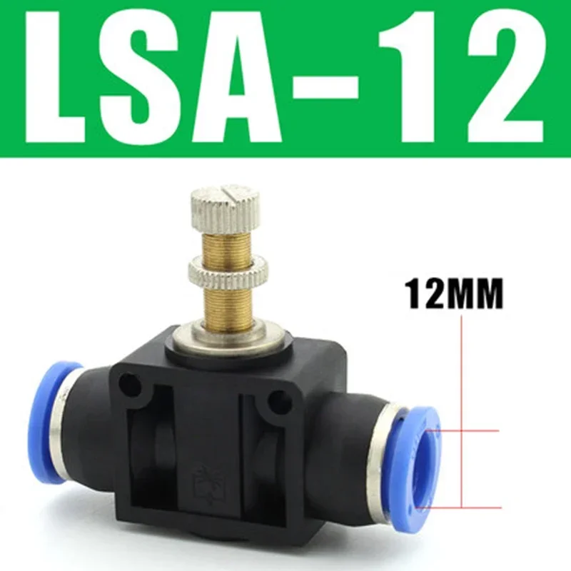 Pneumatic Fittings LSA 4mm 6mm 8mm 10mm 12mm Air Water Hose Tube One Touch Straight Push-In Plastic Quick Connector  Fitting