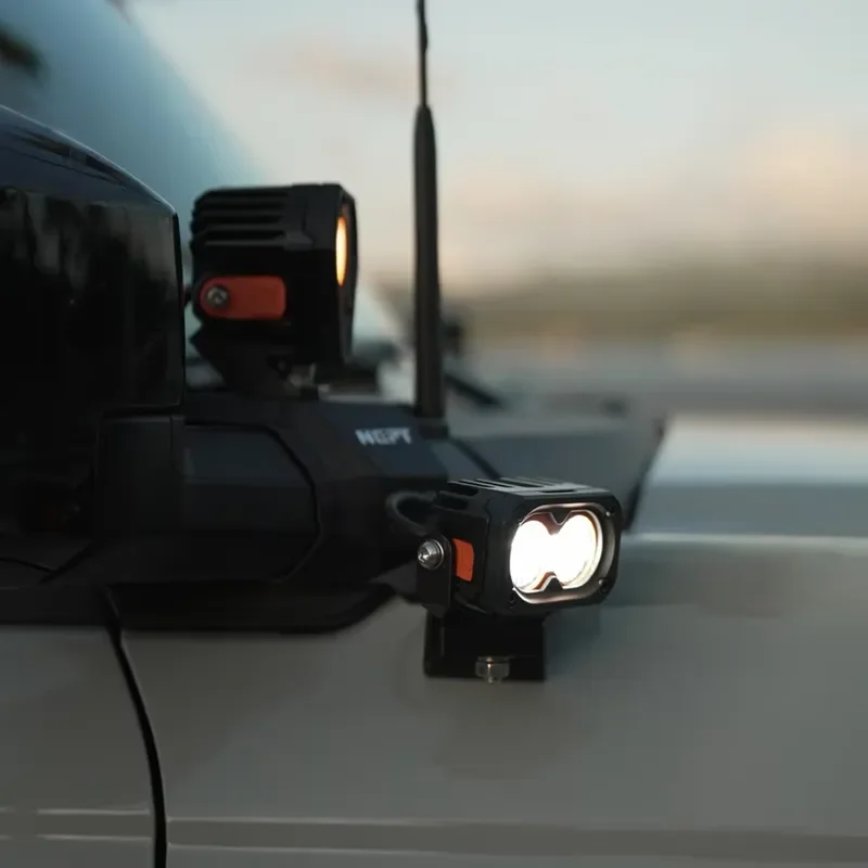 LIGHTFOX LED Work Light Mounting Bracket for LF-FG2-LED LD-DL3-LED for Ford Bronco A-Pillar Bracket Kit