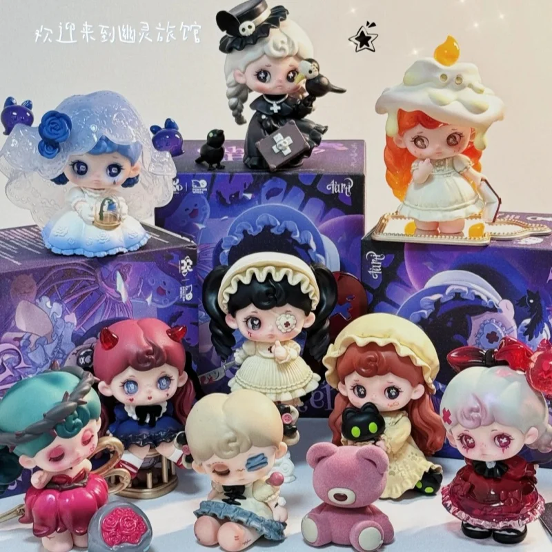 

In Stock Fanqu Ting Tarti Ghost Hotel Series Blind Box Desktop Decor Exquisite Craftsmanship Rich Characters Collectible Gift