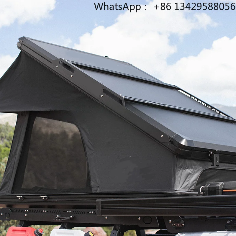Car Truck Universal Hard Shell Rooftop Tent Lightweight High-Capacity 4 Person Large Space Outdoor Camping Roof Top Tent