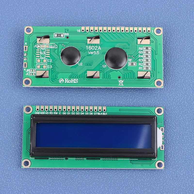 Lcd1602 1602 Lcd Module Blauw/Geel Groen Scherm 16X2 Karakter Lcd-Scherm Pcf 8574T Pcf8574 Iic I2c Interface 5V Voor Arduino