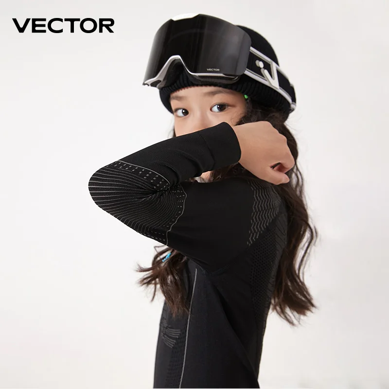 VECTOR Children Ski Thermal Underwear Sets Sports Quick Dry Tracksuit Fitness Workout Exercise Tight Shirts Jackets Sport Suits