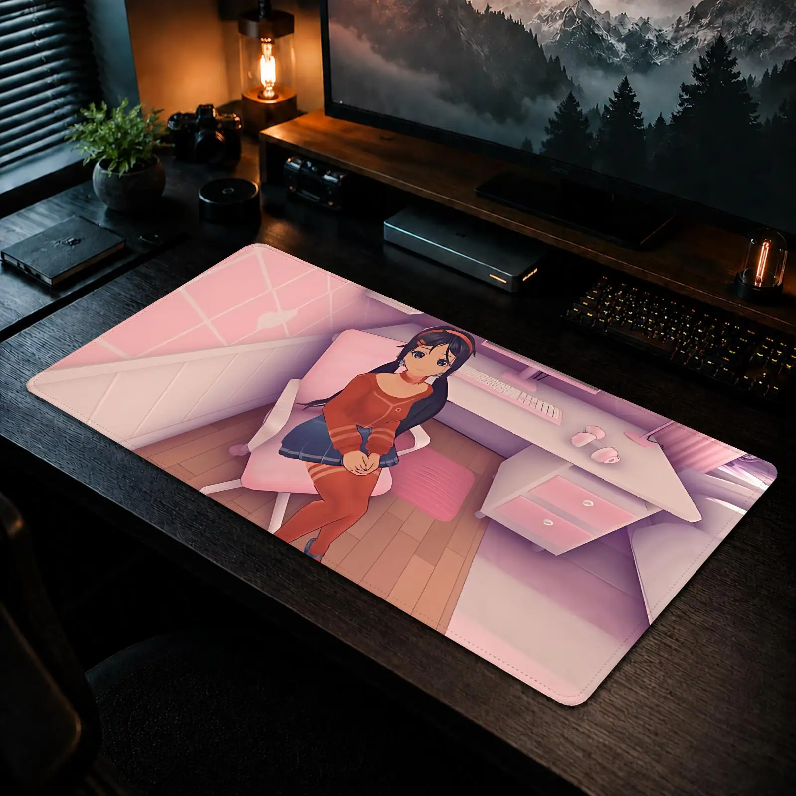 Mita Miside Mouse Pad Gaming office Non-slip Desk Mat Diy Mousepad Large Game Keyboard overlock