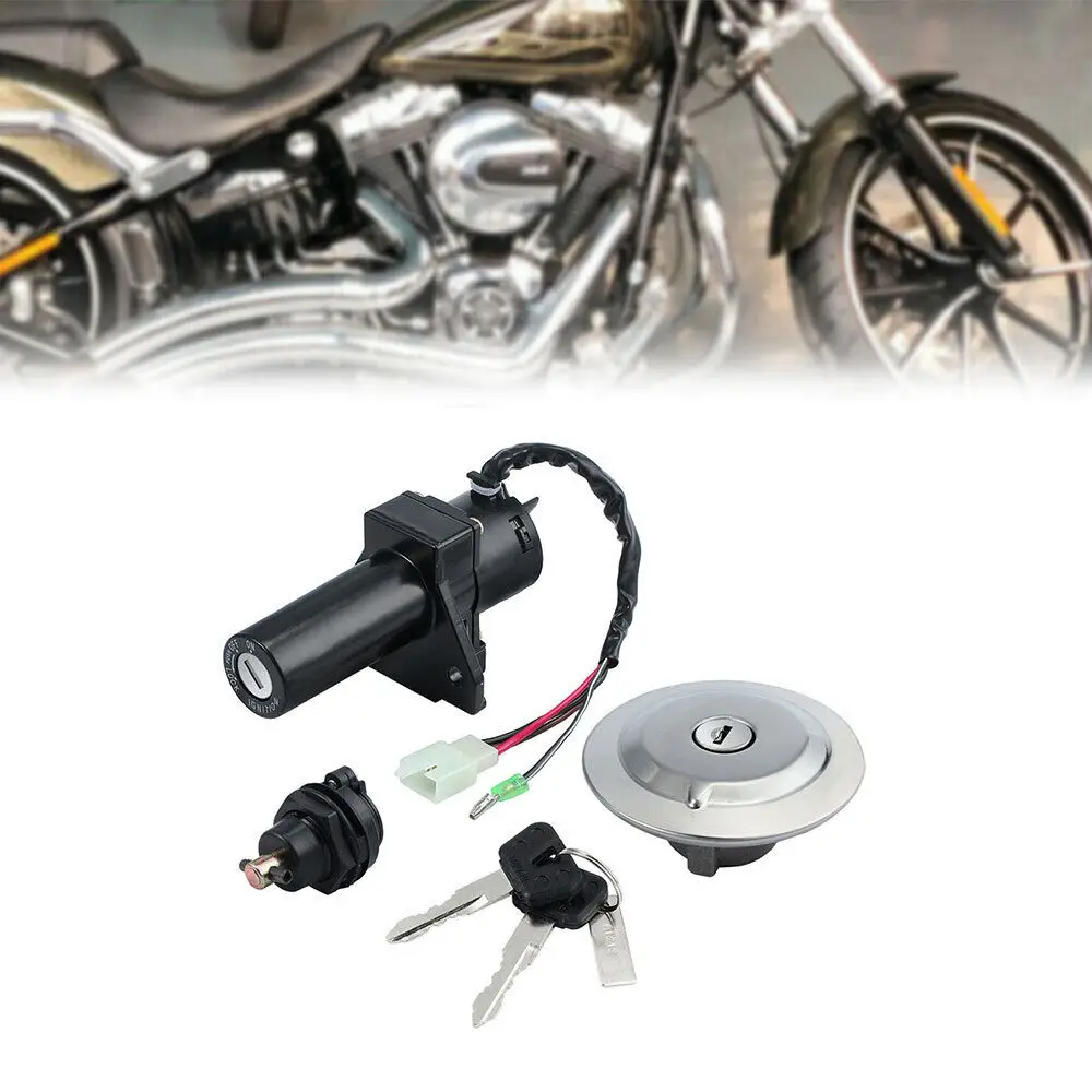 

Motorcycle Ignition Switch Key Barrel Lock Fuel Gas Cap For Yamaha YBR125 2005-2014