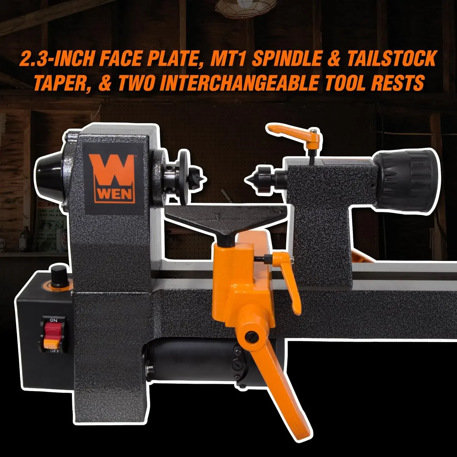 [XMSJ-مخزون محدود، اشتر الآن! ] مخرطة خشبية صغيرة ذات سرعة متغيرة 8 بوصة × 13 بوصة (LA3421) آلة مخرطة صغيرة