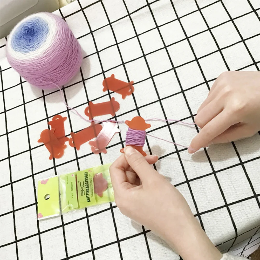 

10Pcs Sewing Thread Winding Board Durable Plastic Material Cross Stitch Accessories Prevent Twining Easy Classify