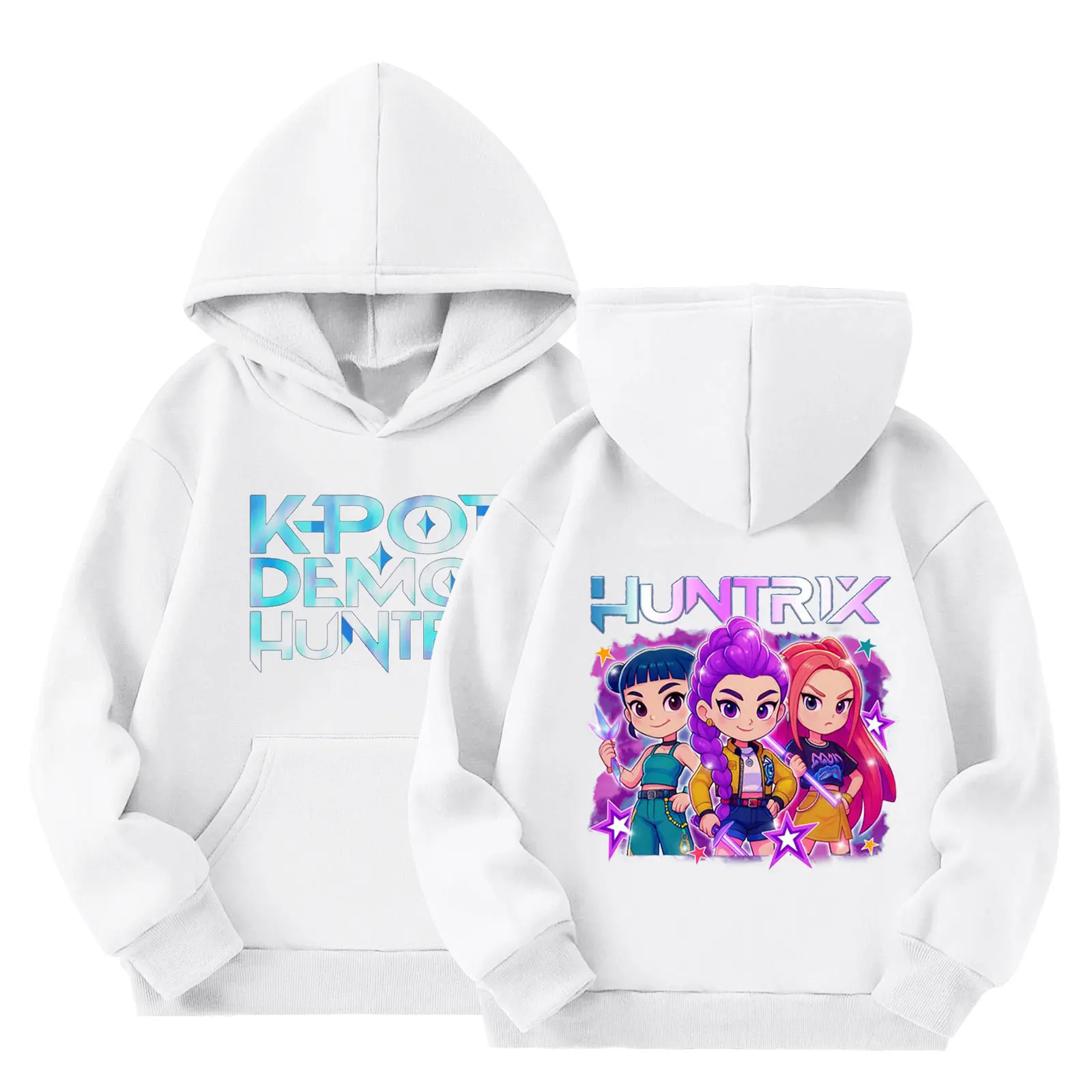 

Kpop Demon Hunters Kids Hoodies For 2025 Girls Meet Me At The Ocean Cute Graphic Sweatshirts Kids Clothes Tops With Pockets