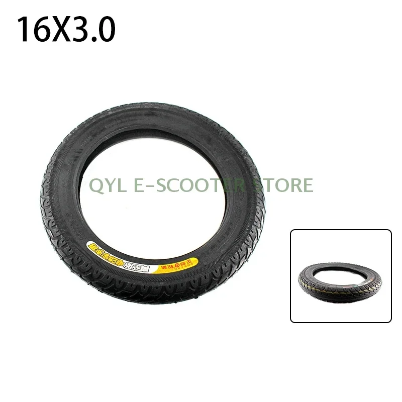 CST 16x3.0 16 inch Tubeless Tyre Thickened Stab-proof tubeless Tire for Electric Vehicle  bicycle Tyres