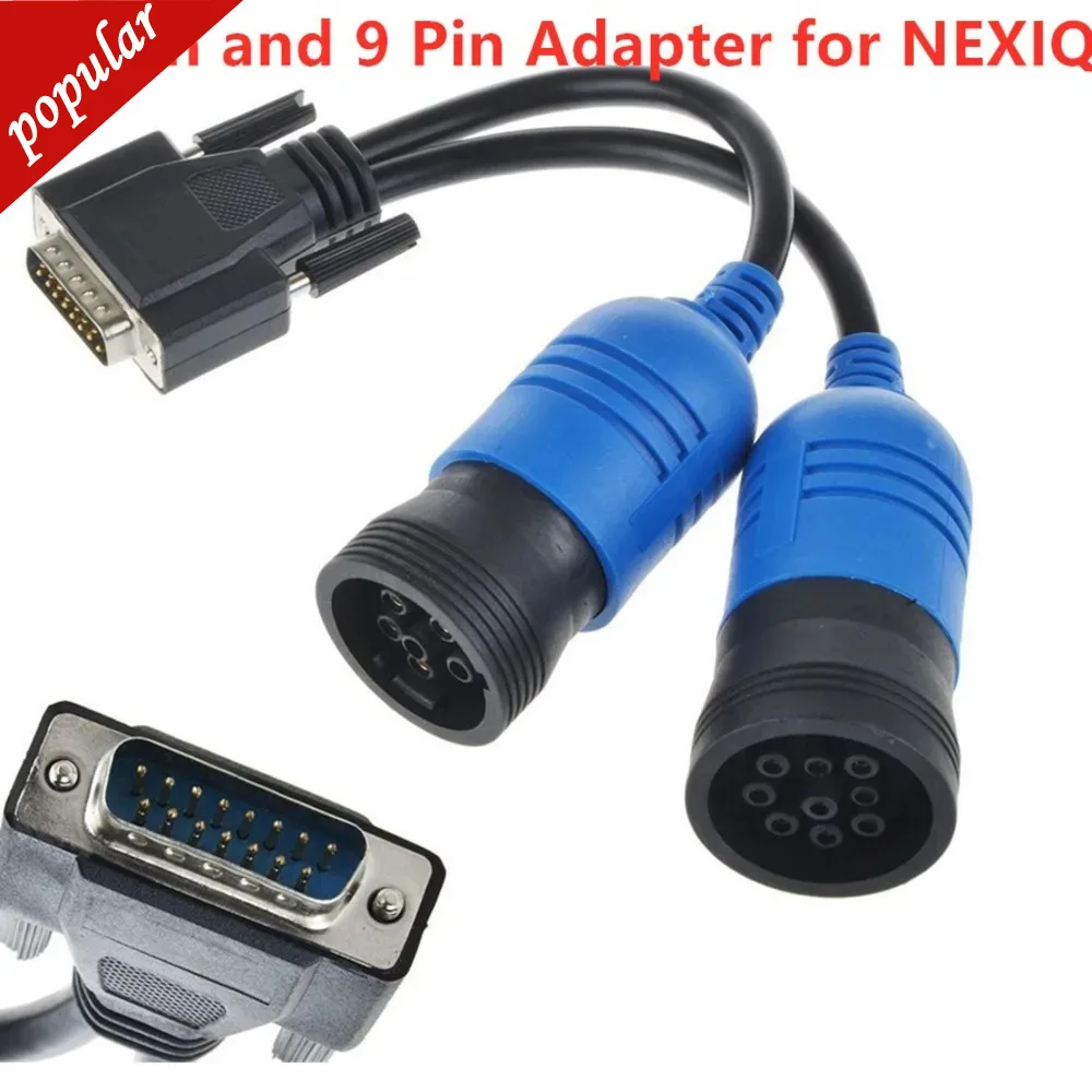 Truck Diagnose Interface 6 Pin And 9 Pin Adapter For NEXIQ 125032 USB Link Diesel Truck Diagnose Interface