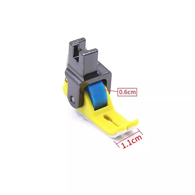 Industrial Sewing Machine Anti wrinkle PTFE wear-resistant roller presser foot, thick and thin material universal presser foot