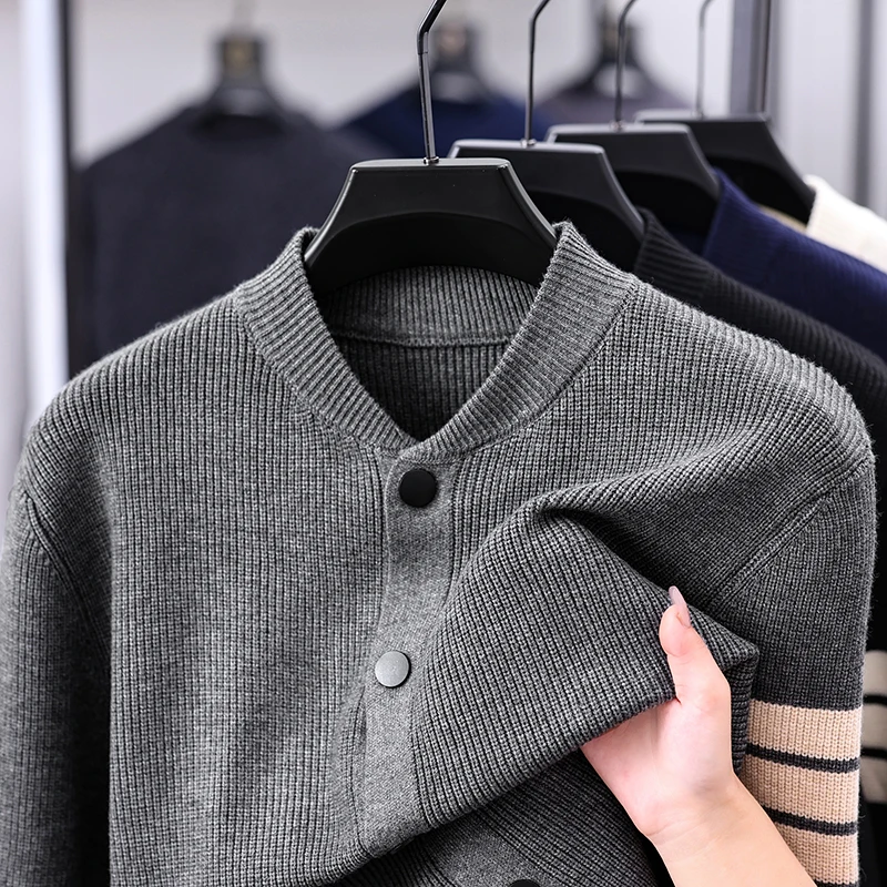 Fashion Man Long-Sleeved Knitt - Winter Clothing Men Style ulasan dan harga