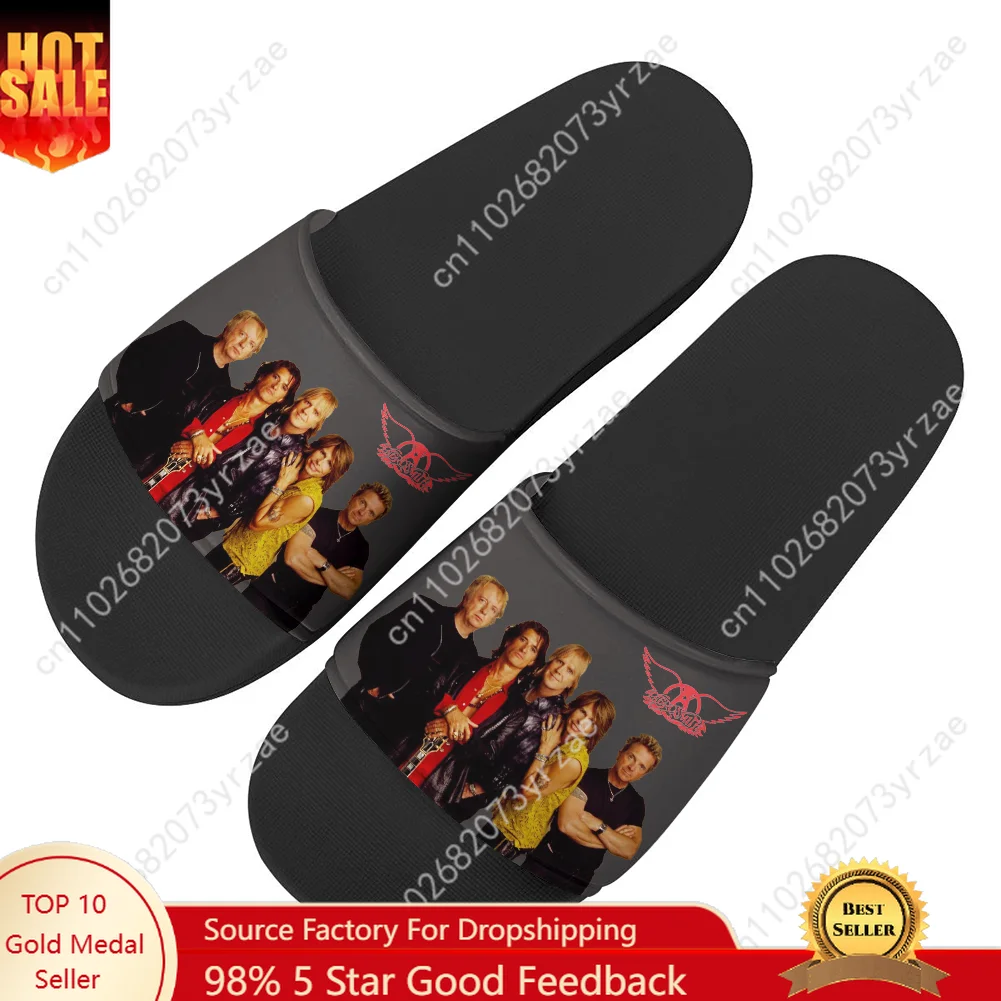 

Aerosmith Flip Flops Home Slippers Mens Womens Teenager Family Slippers Bathroom Pool Casual Sandals Custom Made Water Shoes