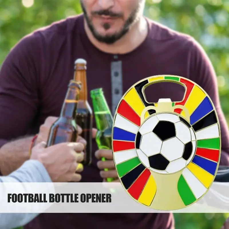 Soccer Bottle Opener 2024 European Cup Football Fridge Magnets Party Favor Magnetic Soccer Bottle Opener For Football Fans