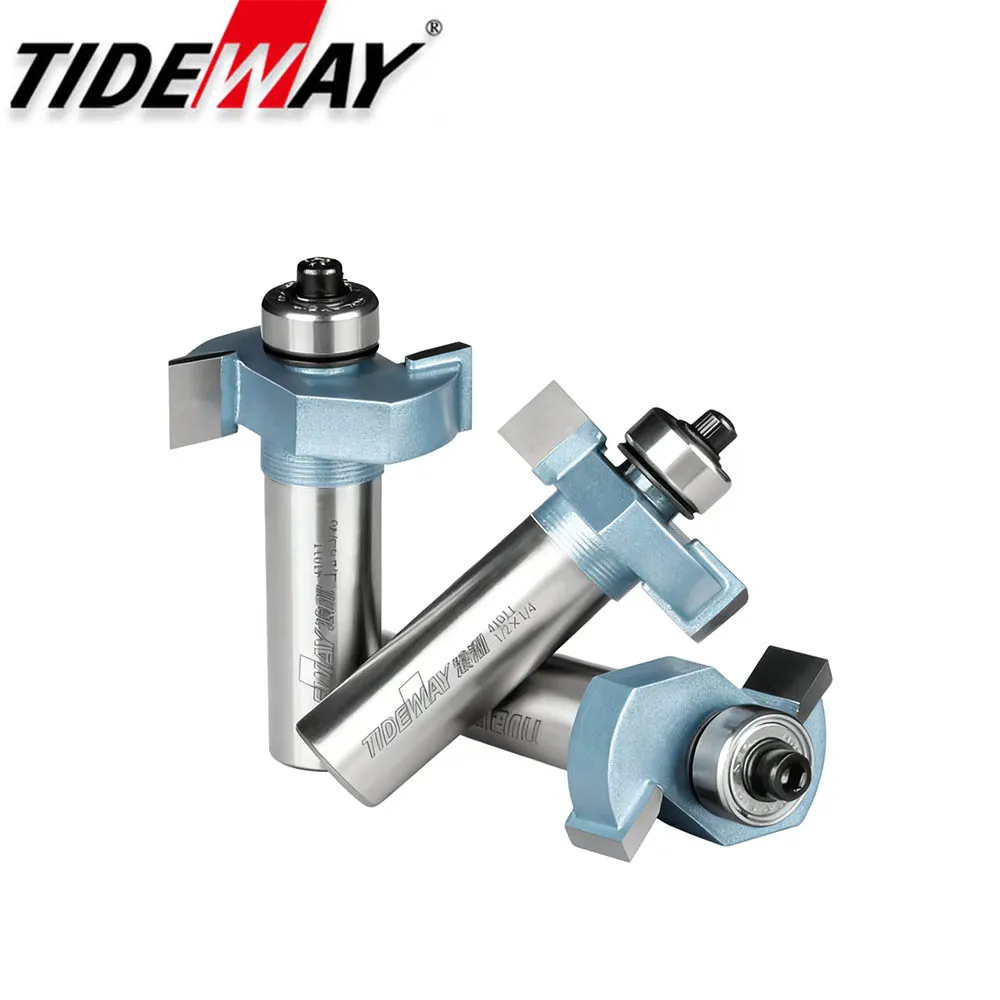 

Промышленная фреза Tideway класса Т-типа с подшипником, твердосплавный долбежный резак, прочный деревообрабатывающий инструмент для фальшины МДФ