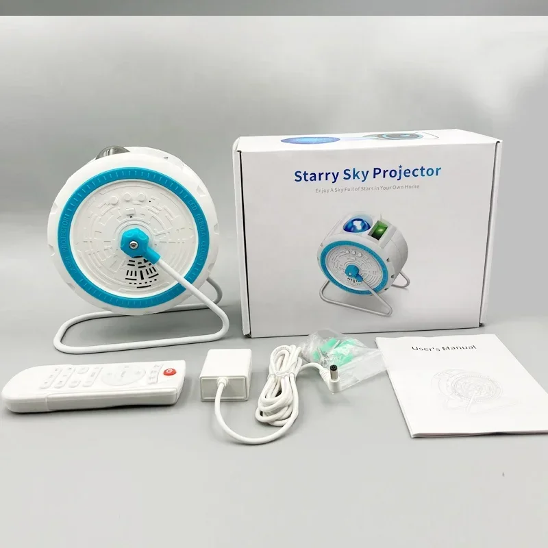 Proyektor Lampu Bintang Cahaya Bulan Untuk Nebula LED Speaker Hitam Langit Holografik Proyektor Langit Senja