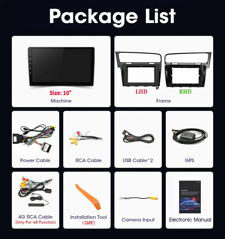 ل VW Volkswagen Golf 7 2013-2017 الوسائط المتعددة راديو تلقائي لتحديد المواقع والملاحة اللاسلكية BT Carplay راديو السيارة اللمس 2K شاشة QLED