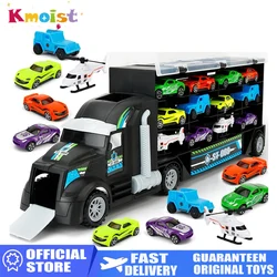 Model Car Children's Engineering Truck Tractor Garage Cars Container Truck Car Storage Car Goods Toys for Boy New Year Xmas Gift