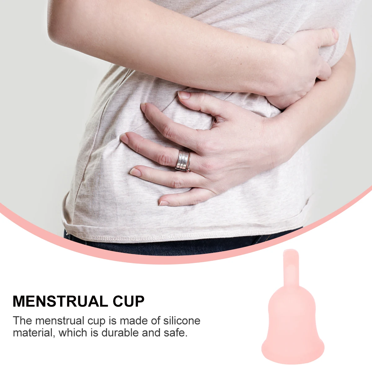 

Silicone Menstrual Cup Reusable Leakproof Period Collector Women Easy Insertion Travel Friendly Pink S Size