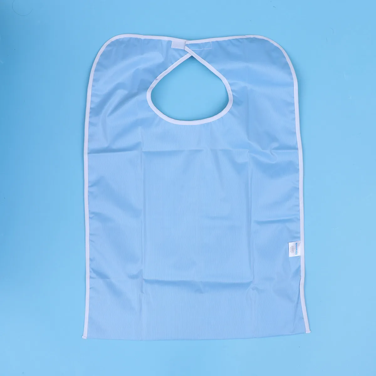 Adult Bib Waterproof Pocket Washable Mealtime Protector Aid Apron for Bedridden Convalescents Easy Clean Spill Guard