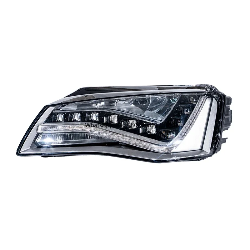 Original auto headlight suitable for Audi A8 series headlights A8 2010-2013 LED headlamps support upgrading