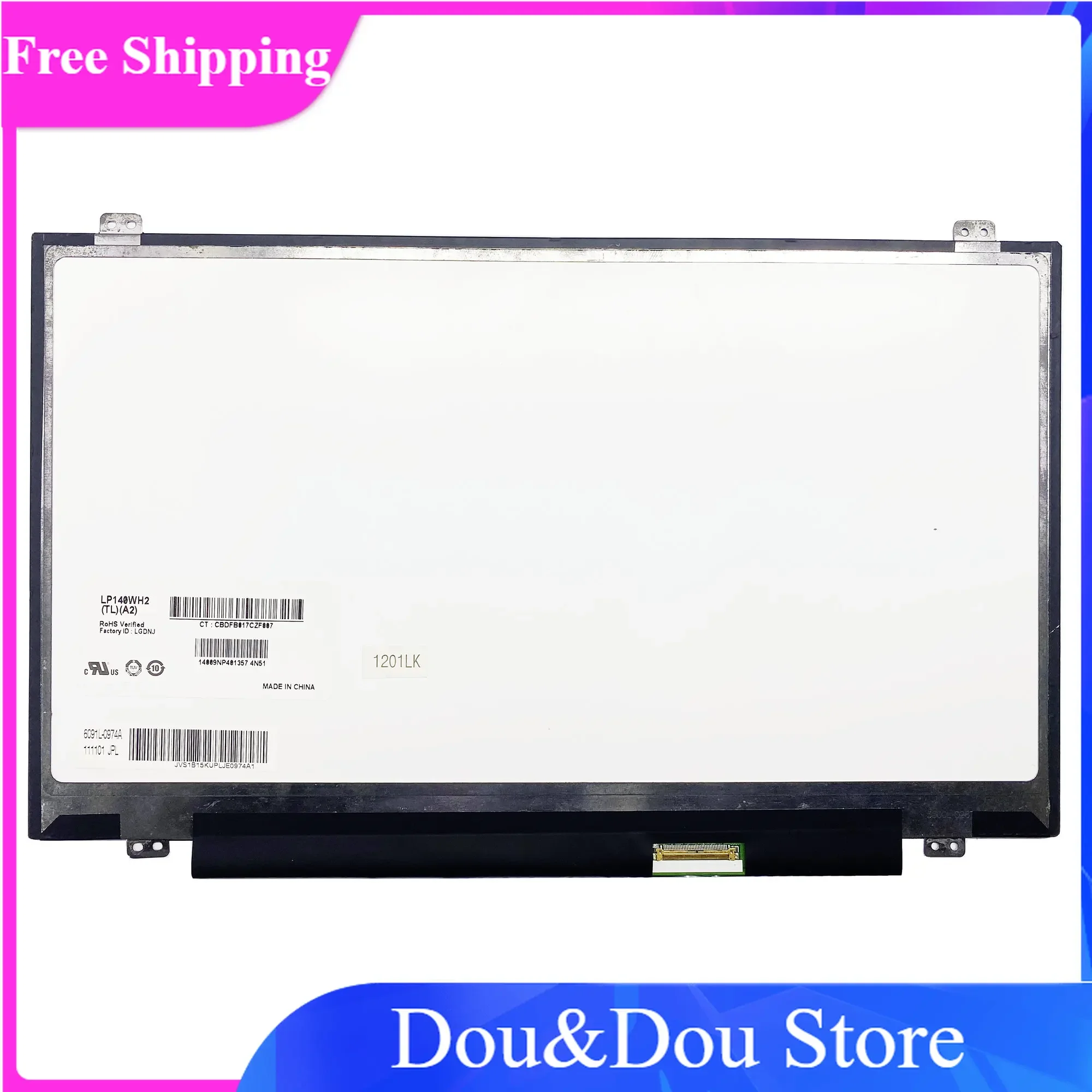 

LP140WH2 TLA2 LP140WH2-TLA2 14.0inch 1366(RGB)×768,40 pins LCD screen panel display LED