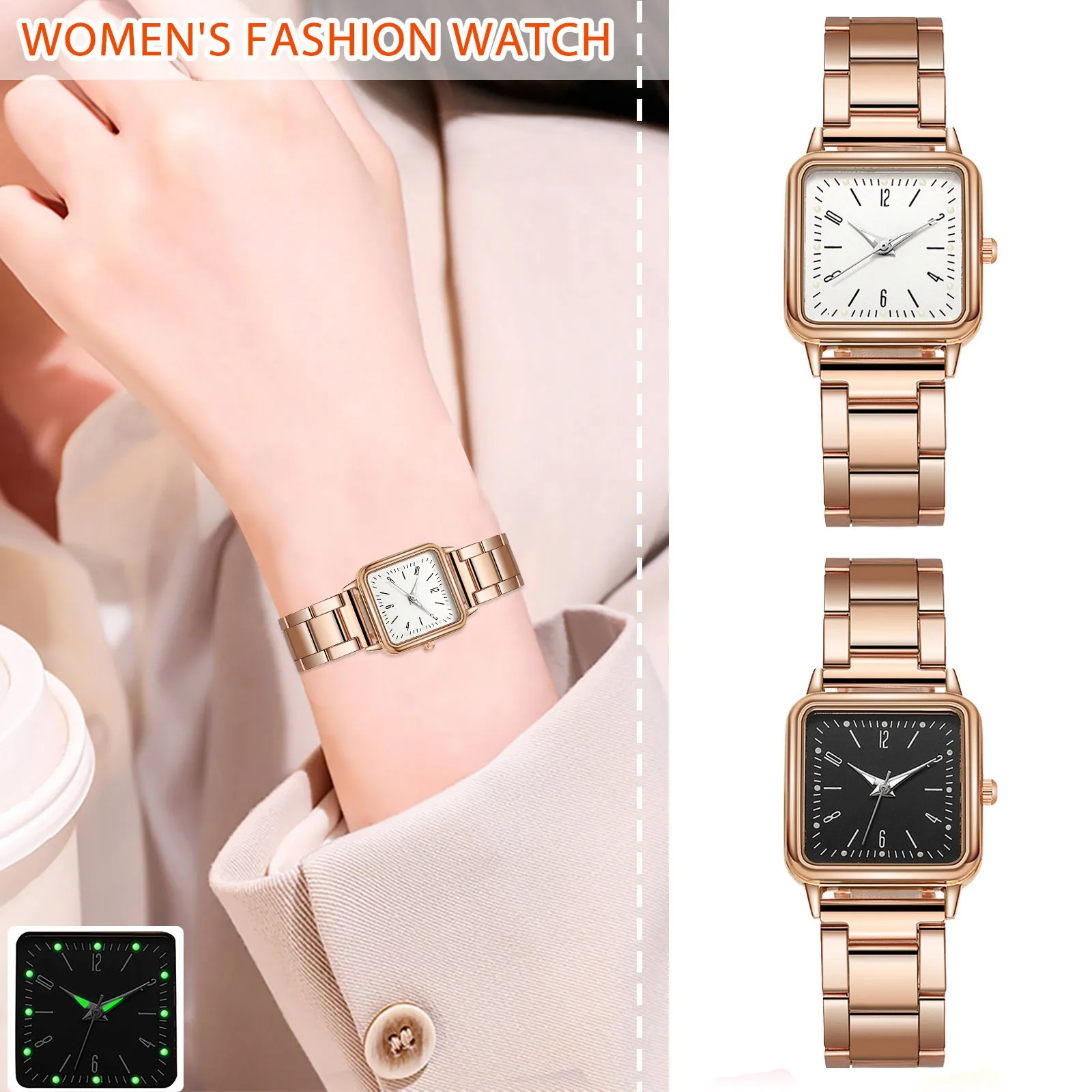 2022 Fashion Stars Women Watch Luminous Charming Little Point Frosted Belt Watch Dotted with Roman Scale Luxury Women's Casual