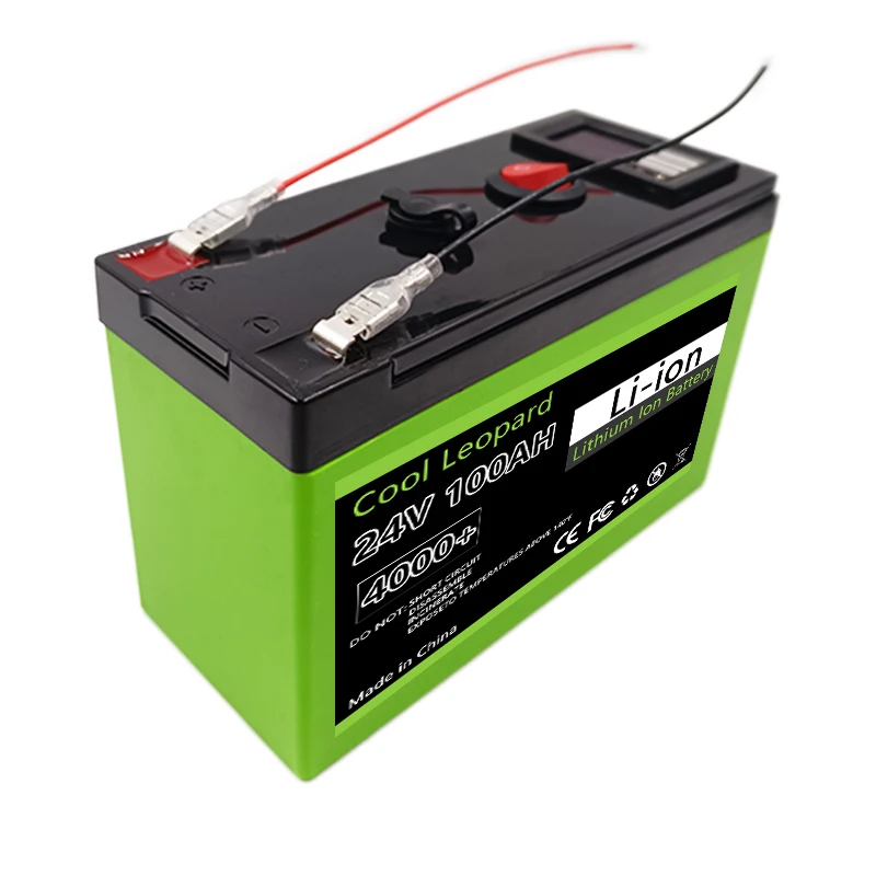 24V 100Ah akumulator 18650 akumulator litowo-jonowy, do lampy LED pojazd elektryczny akumulator litowo-jonowy do przechowywania energii słonecznej + ładowarka 25.2V 2A