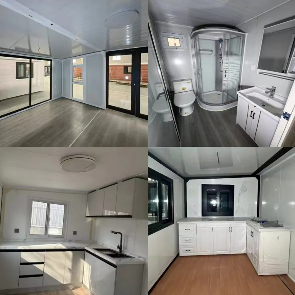منزل قابل للطي 2026 مع منزل لوحة Sunny Mobile Prefabricated، 20/40 قدم مع غرفة نوم
