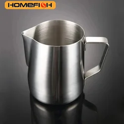 100/350/600/1000ml Milk Jugs Fashion Stainless Steel Milk Craft Milk Frothing Pitcher Coffee Latte Frothing Art Jug Mug Cup