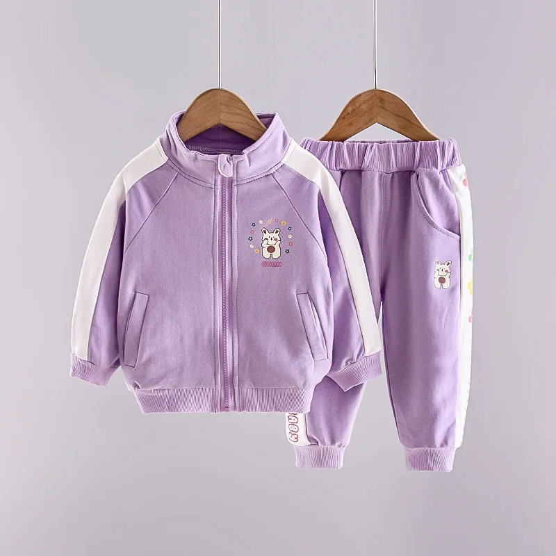 New Spring Autumn Baby Clothes Suit Children T-Shirt Pants 2Pcs/Set Toddler Girls Clothing Infant Casual Costume Kids Tracksuits