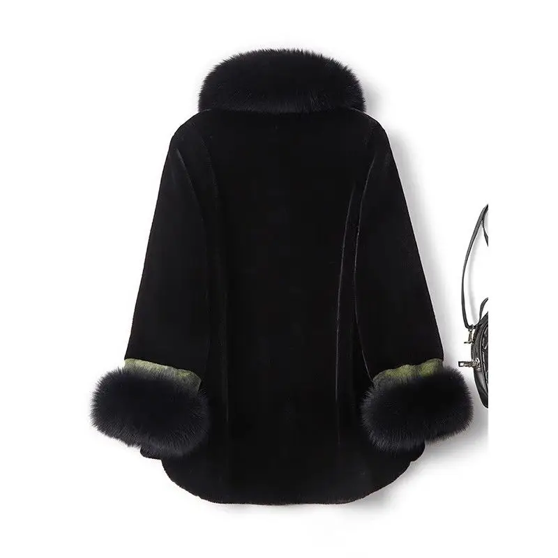 Cappotto invernale in pelliccia sintetica da donna nuova Giacca in cotone impiombato monopezzo in pelliccia sciolta