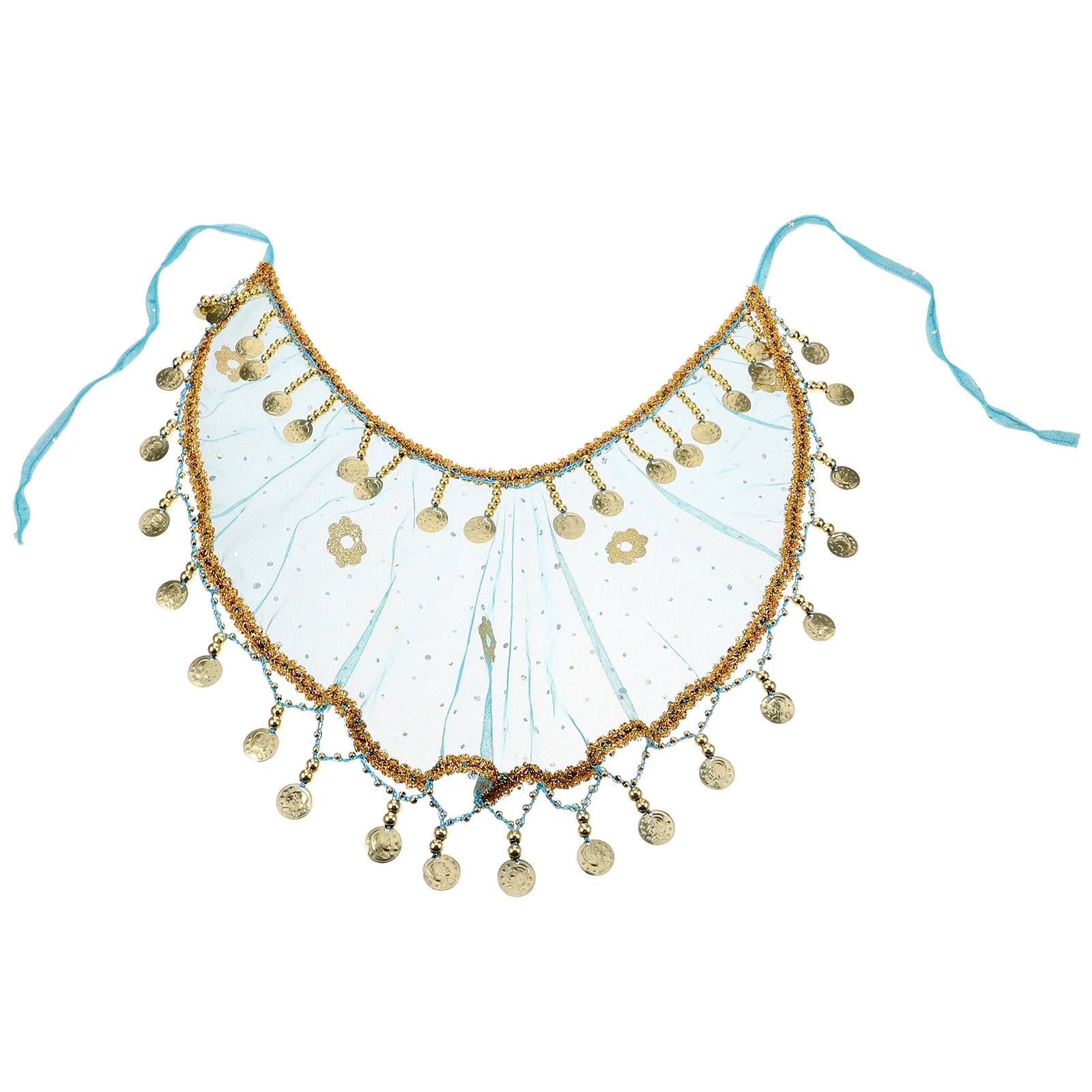 أداء الرقص الغريب، حجاب الوجه القبلي، إكسسوار زي خفيف الوزن وجيد التهوية مع شرابات للحفلات التنكرية #2