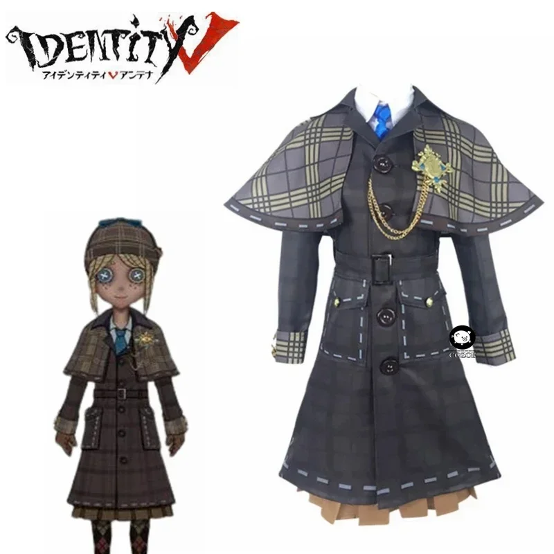 

Anime! Identity V Emma Woods Miss Truth The First Anniversary British Detective Gothic Uniform Cosplay Costume NEW Free Shipping